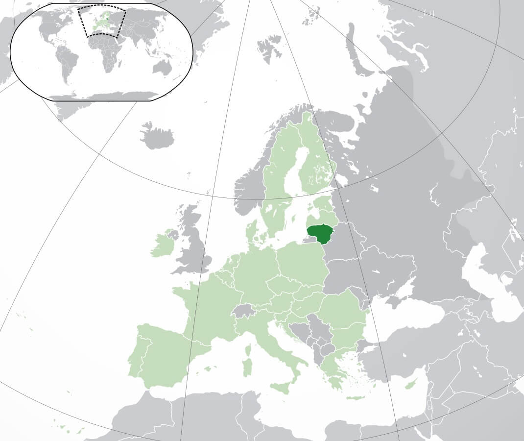 Карта Литвы: подробная с городами на русском языке