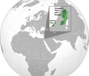 Палестина на карте