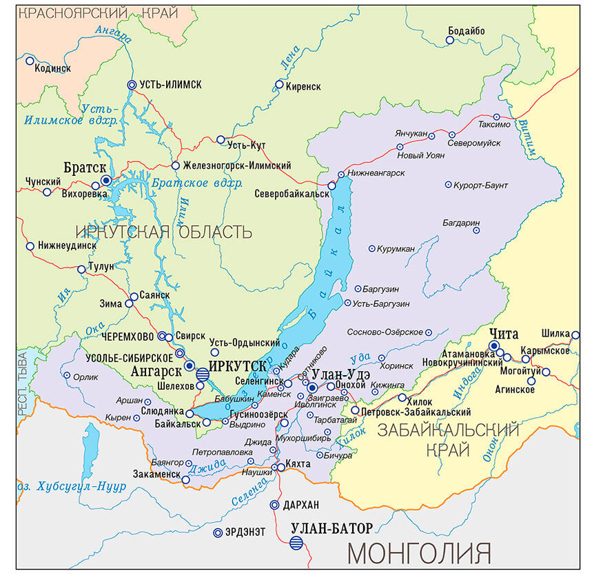 Карта хоринского района республики бурятия с населенными пунктами