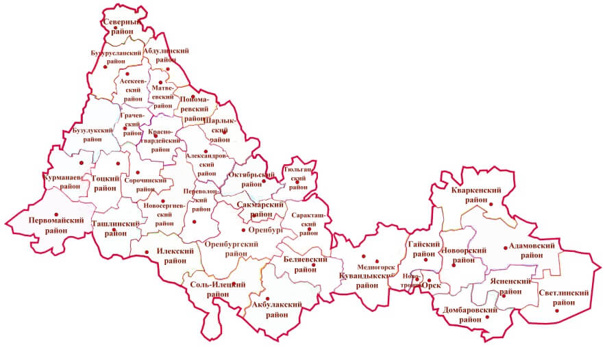 Кадастровая карта оренбургской области