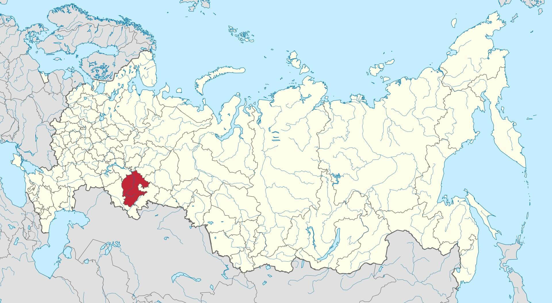Субъекты РФ на карте