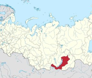 Карта Бурятии подробная с районами, городами, дорогами и деревнями
