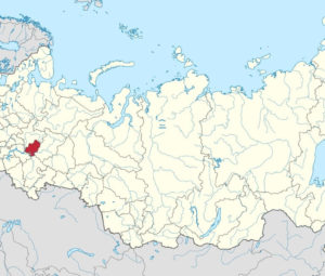 Карта Удмуртии подробная с районами, городами, деревнями и дорогами