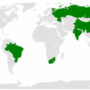 Cтраны БРИКС на карте