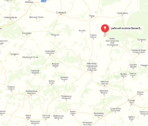 Поселок Белая Березка Брянская область на карте: где находится сельское поселение на границе с Украиной