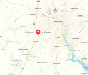 Село Красное Белгородская область на карте: где находится сельское поселение на границе с Украиной