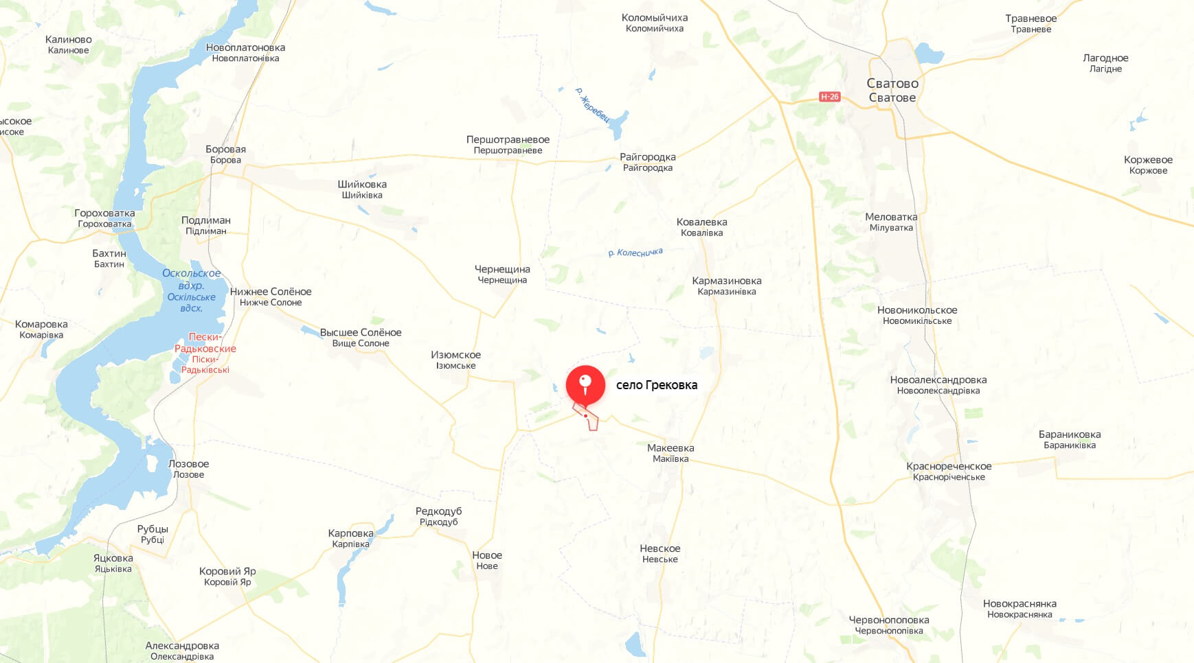 Карта чернухино луганская область