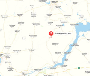 Село Великая Александровка Херсонская область на карте Украины