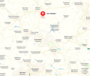 Село Зайцево Донецкая область на карте: где находится сельское поселение на Украине
