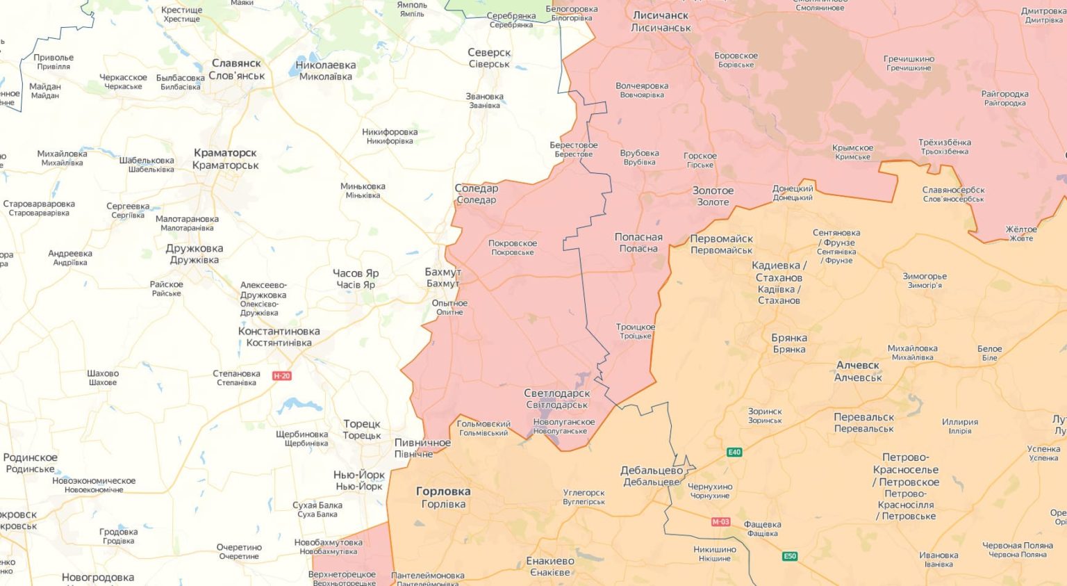 Карта боев донецкая область сегодня