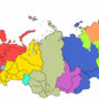 Часовые пояса России на карте
